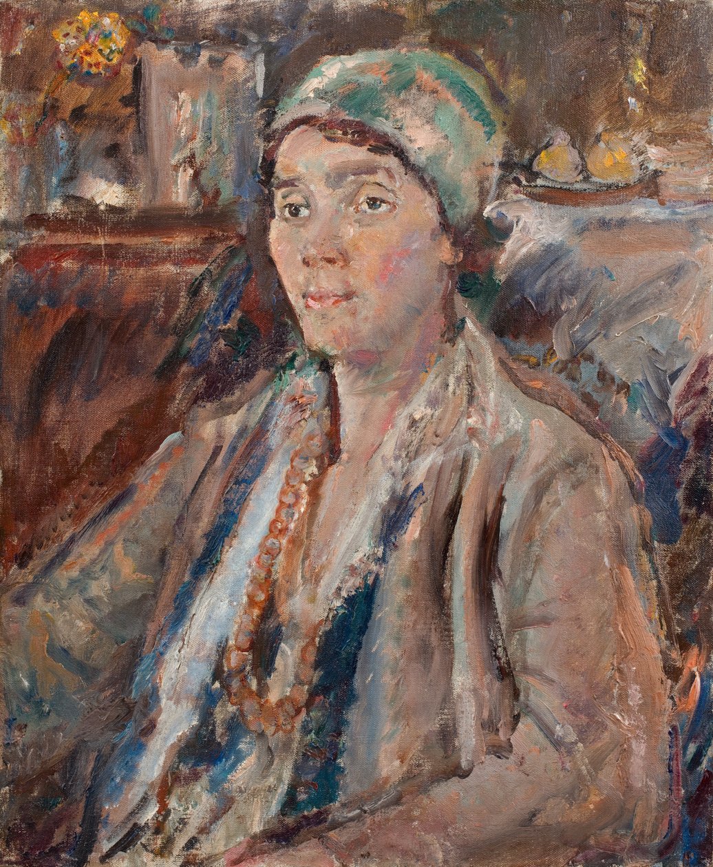 Sylvia, exh. 1938 (olie på lærred) af Dame Ethel Walker