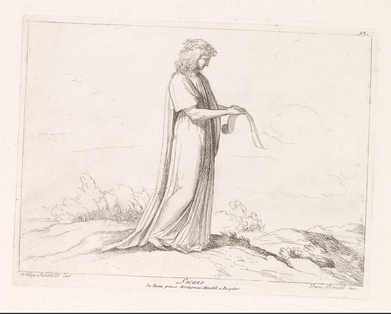 Lucian van Samosata Lucan (titel på objekt) af Damiano Pernati