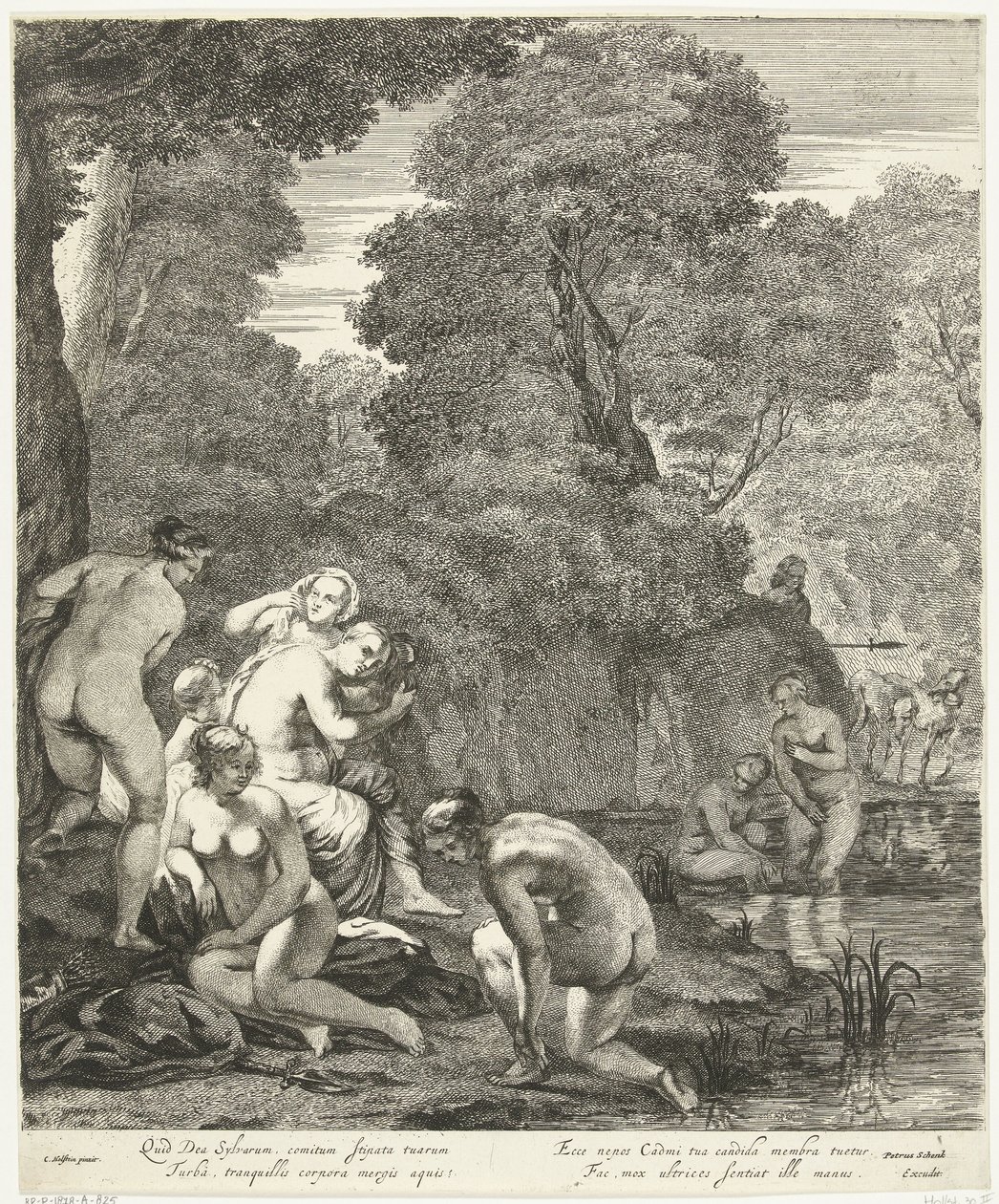 Diana og hendes nymfer opdaget af Actaeon af Dancker Danckerts