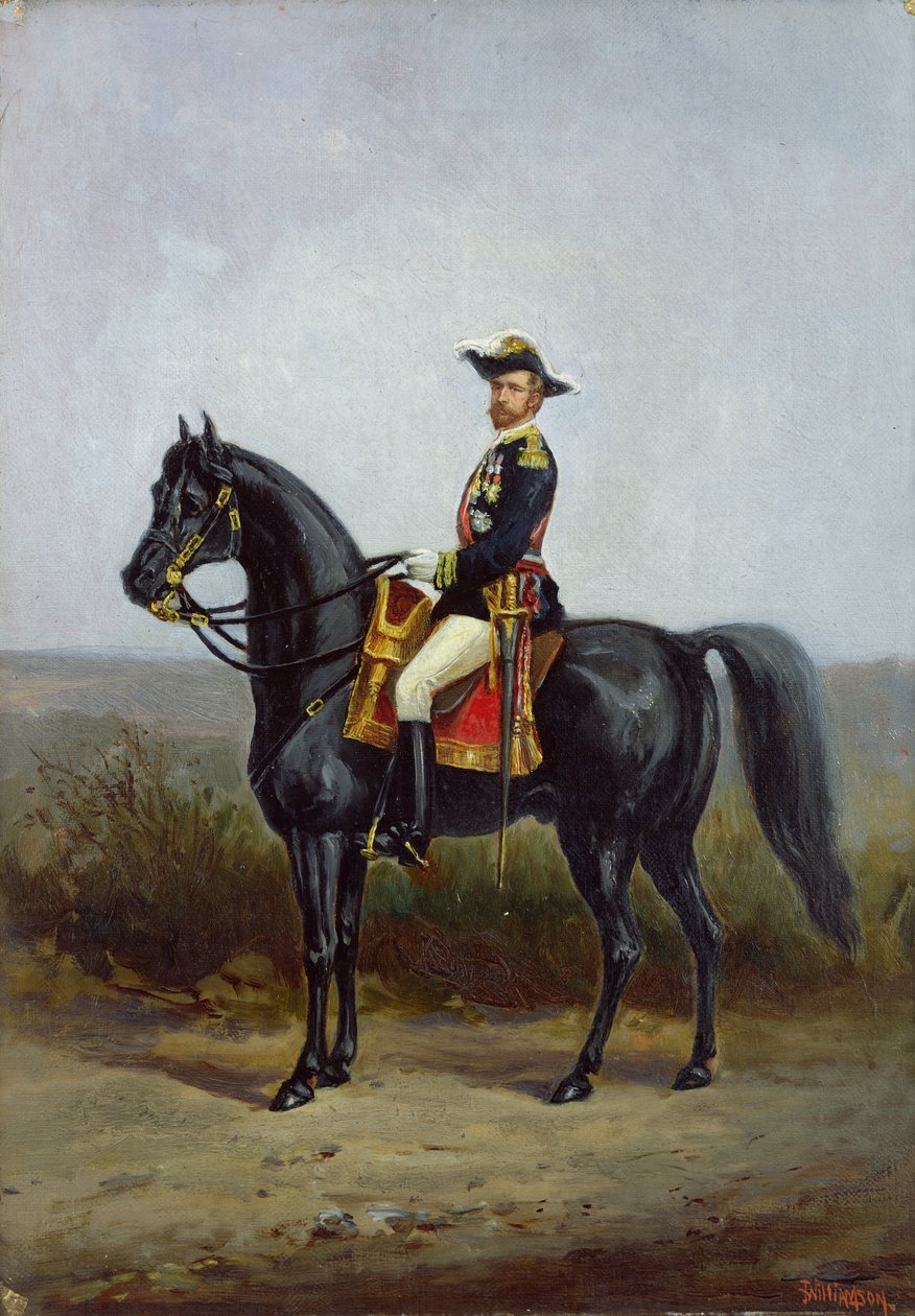 Ridesportræt af general George Ernest Boulanger (1837-91) af Daniel Alexander Williamson
