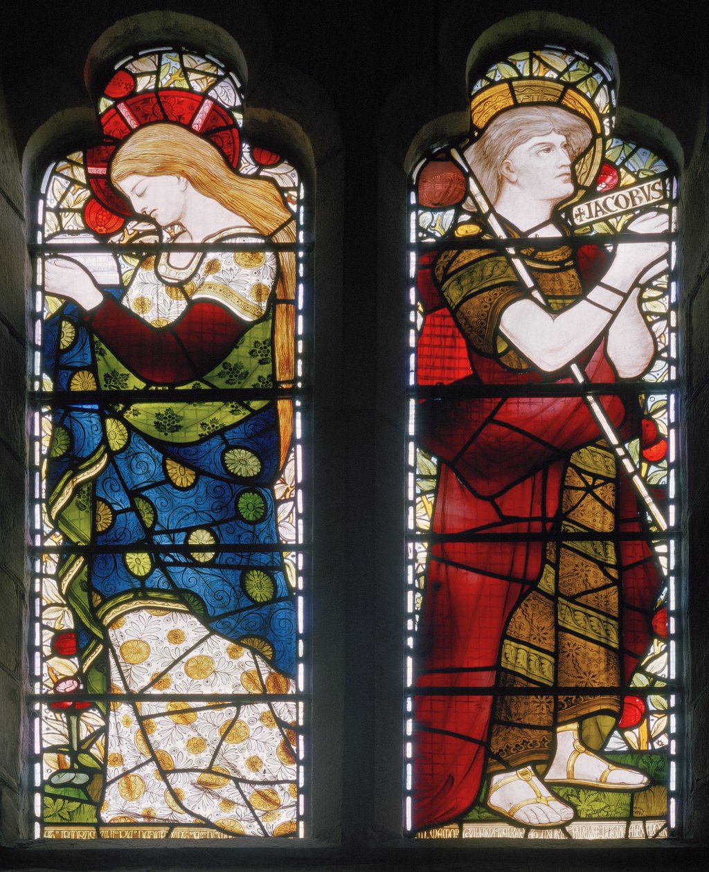 Mary Magdalene and Jacob, St Machars Cathedral, Aberdeen, 1871 af Daniel Cottier