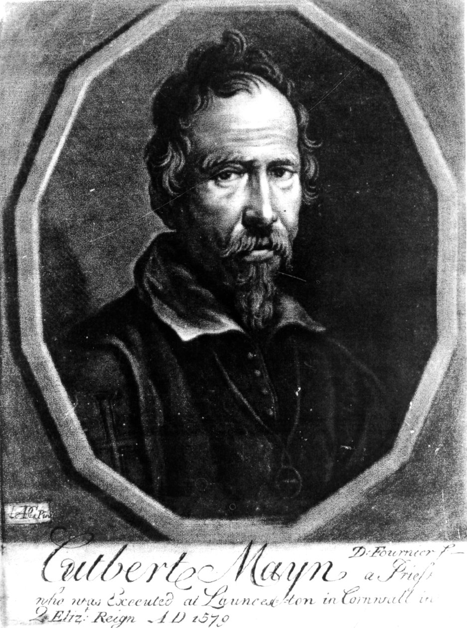 St. Cuthbert Mayne (mezzotint) af Daniel Fournier