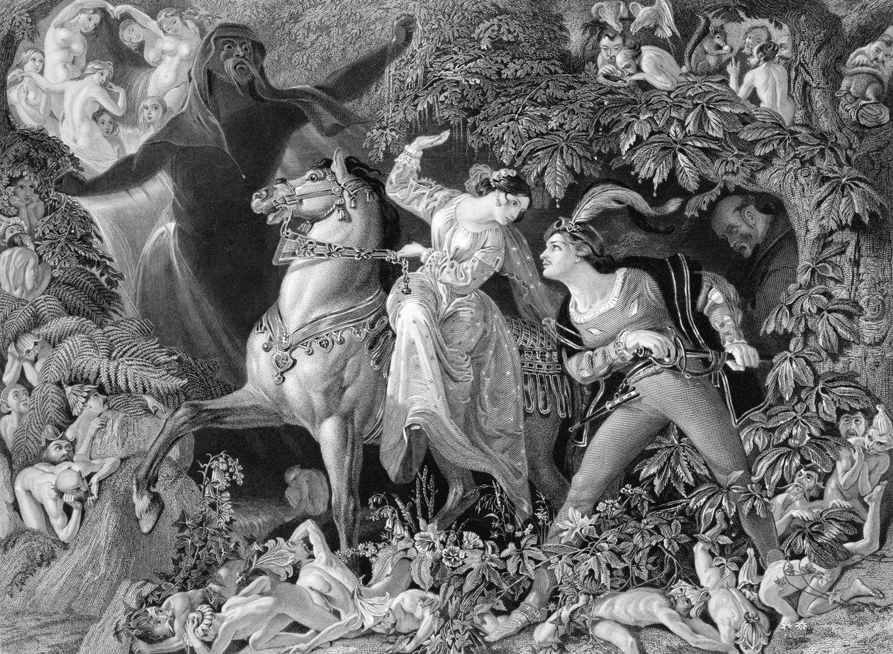 Undine, graveret af Charles W. Sharpe (1818-99) 1855 af Daniel Maclise