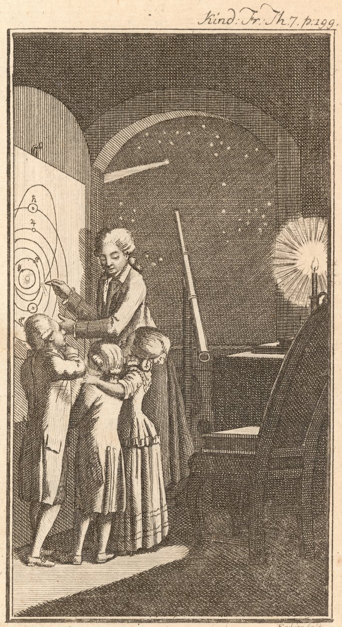 Astronomen, 1780 af Daniel Nikolaus Chodowiecki