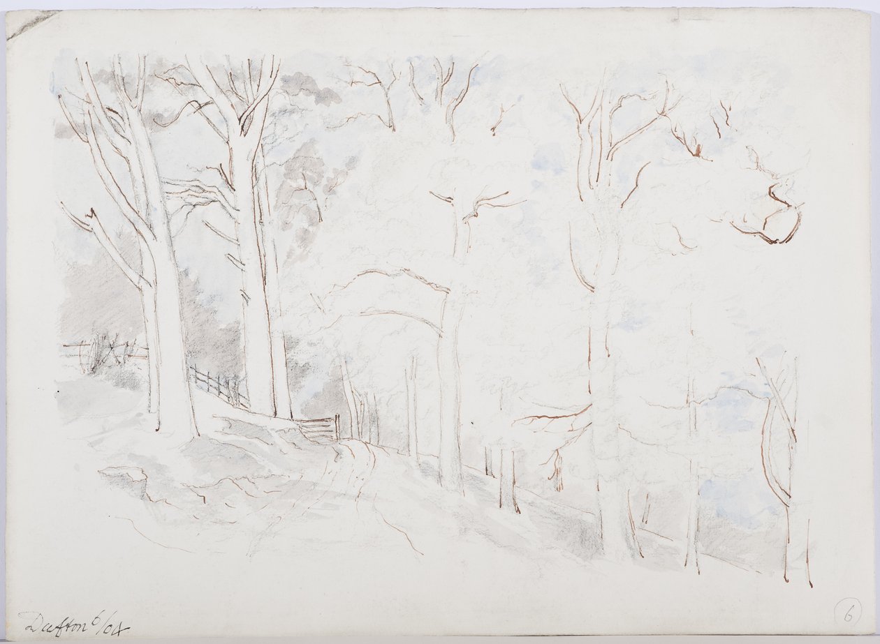 Dufton, 1904 (blæk, blyant og wc på papir) af Daniel Oliver