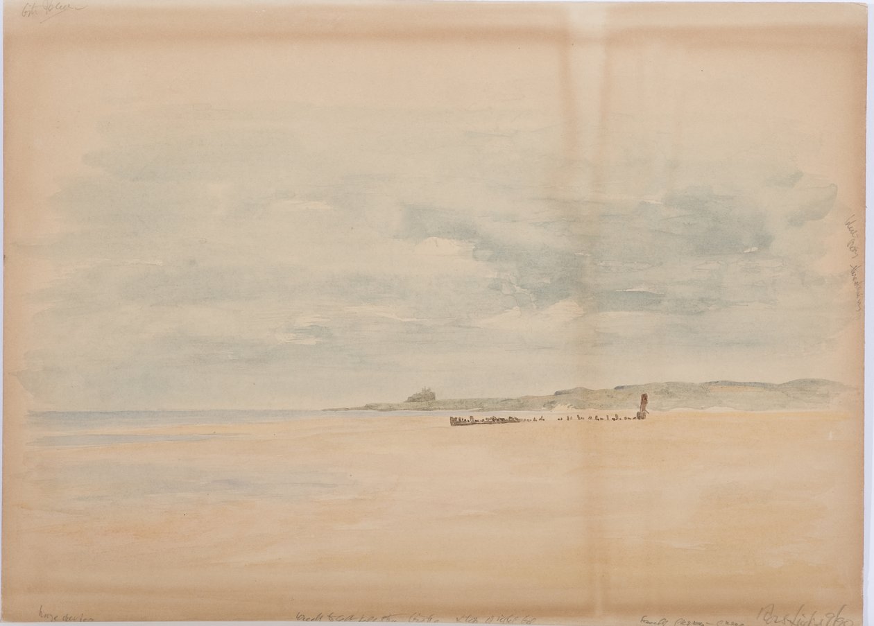 Ross Links, 1890 (blyant og wc ombord) af Daniel Oliver