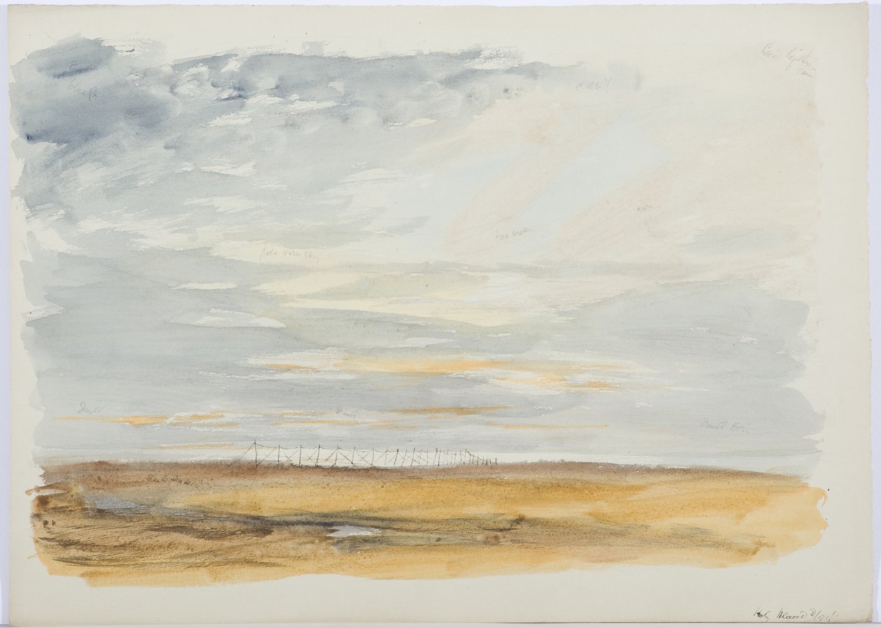 ca. 1916 (blyant og wc på papir) af Daniel Oliver