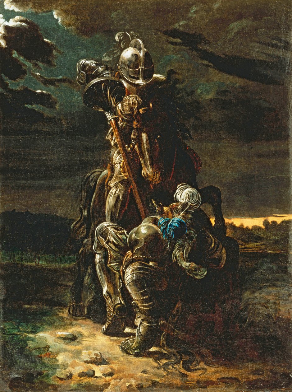 Og i den første karriere, de løb, faldt Elfin-ridderen Horse and Man