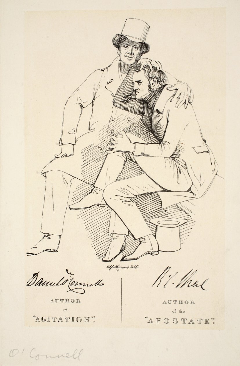 Forfatter til frafalden og forfatter til agitation, ca. 1833 (gravering) af Daniel Maclise