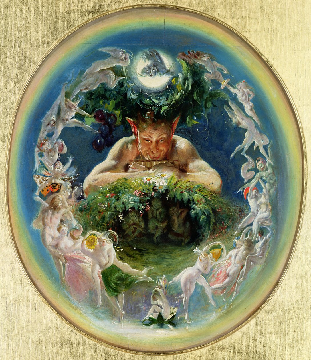 Faun og feerne, ca. 1834 af Daniel Maclise