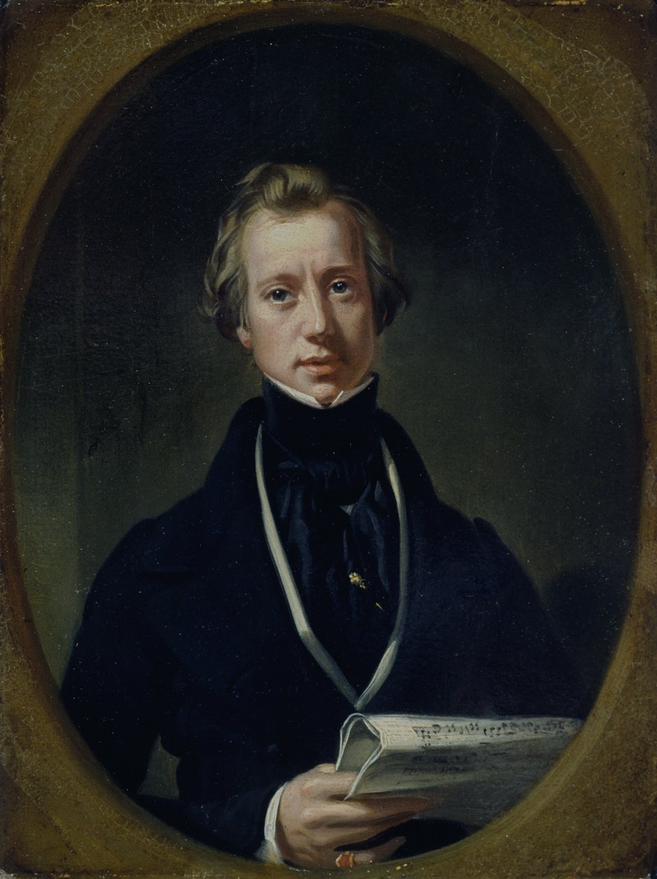 John Orlando Parry (olie på mølleplade) af Daniel (1806 70) Maclise