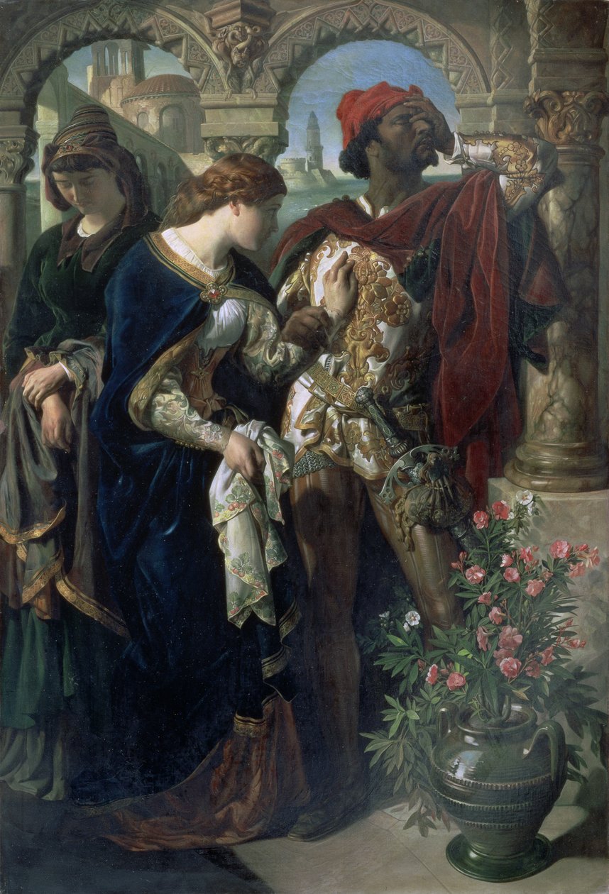 Othello, Desdemona og Emilia af Daniel Maclise