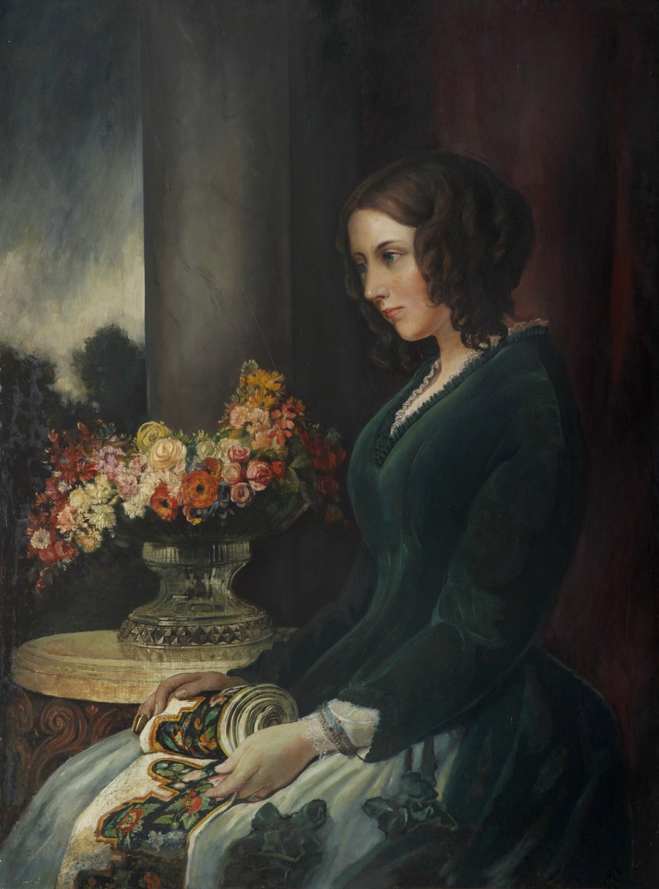 Portræt af Catherine Dickens, ca. 1847 (olie på lærred) af Daniel Maclise