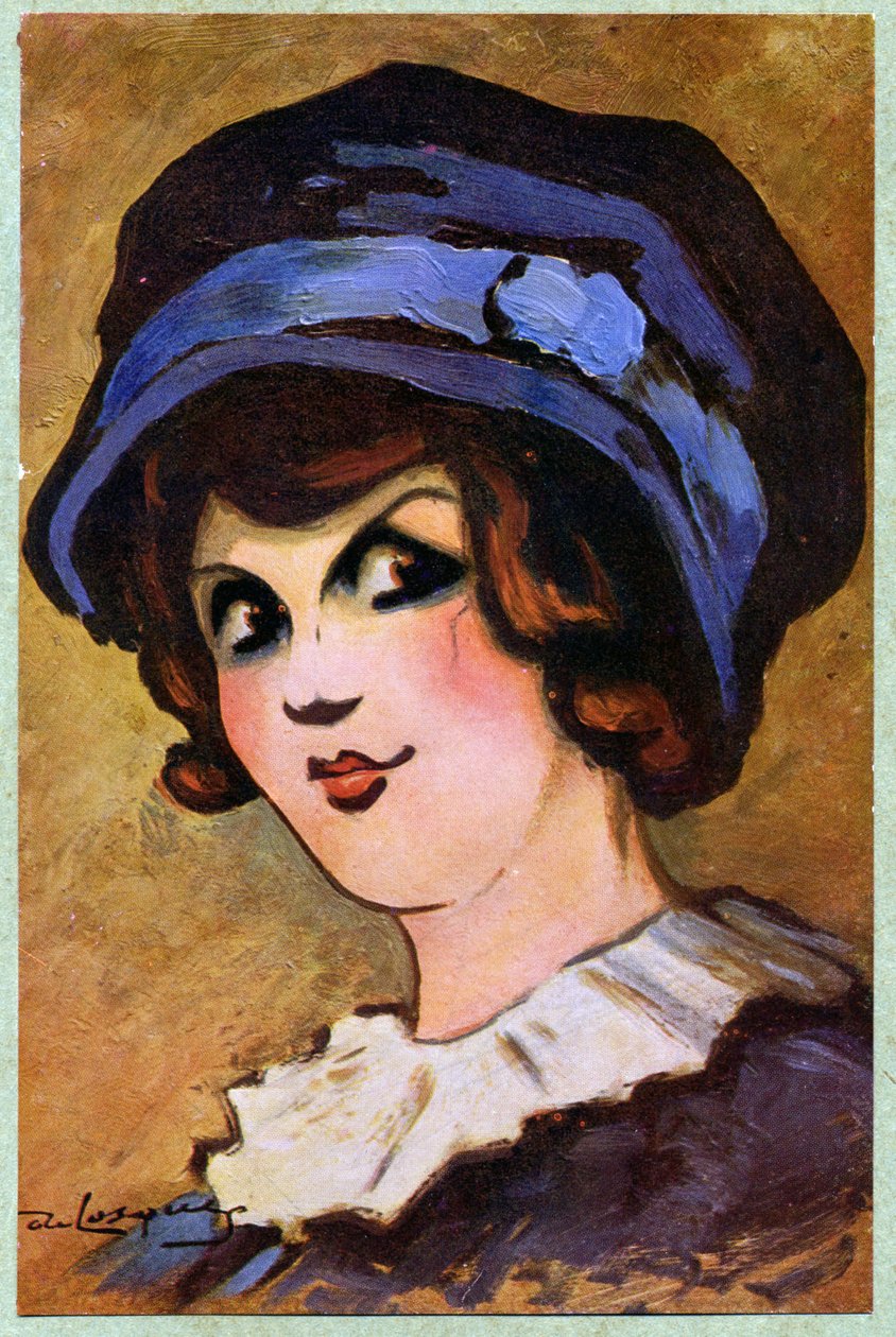 Litteratur. Teater. Den franske skuespillerinde Eve Lavalliere. Illustration af Daniel de Losques i: Je Sais Tout (magasin), Frankrig, okt. af Daniel (1880 1915) de Losques