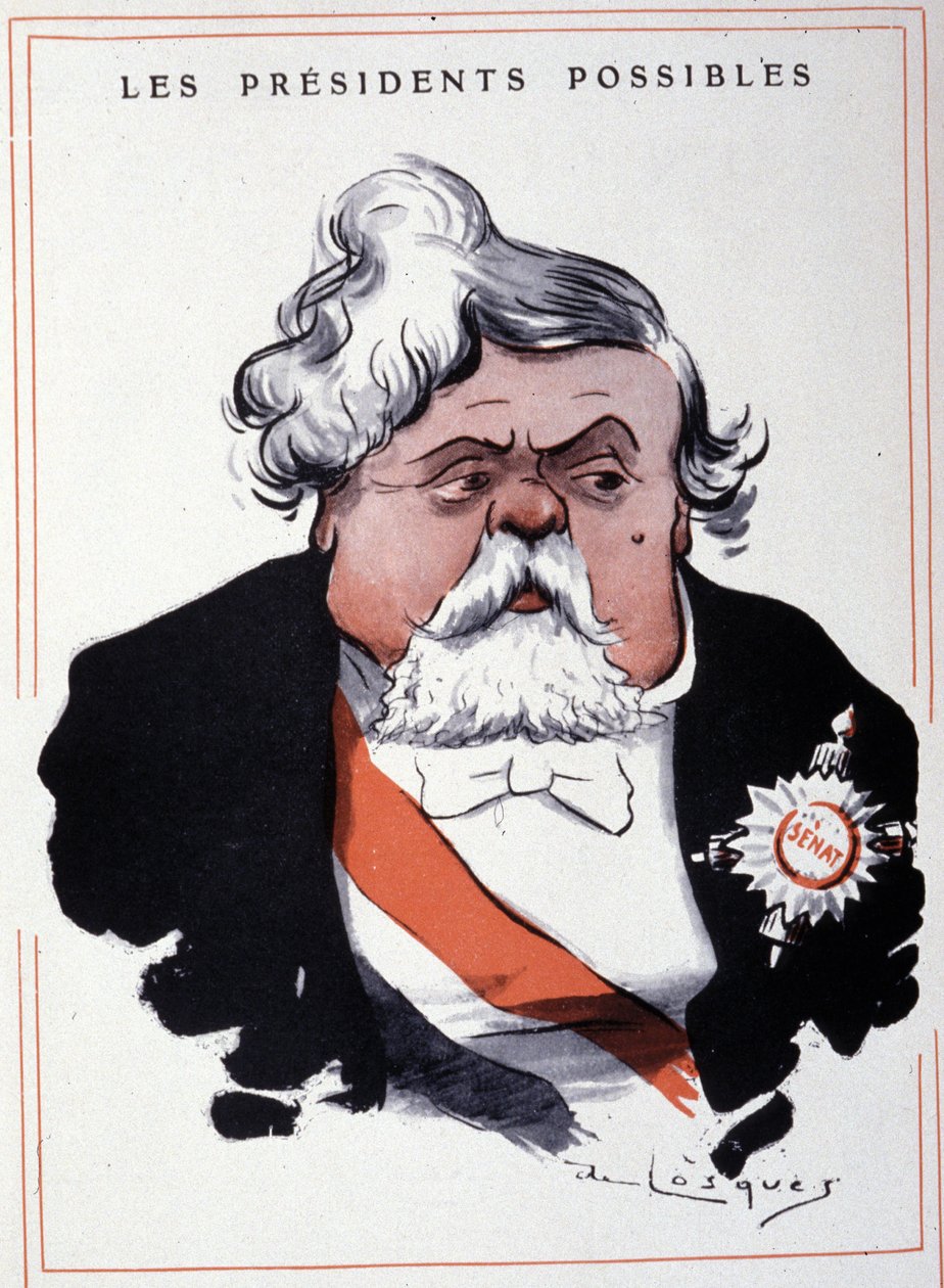 Portræt af Armand Fallières (1841 - 1931), fransk statsmand, af Losques. af Daniel de Losques