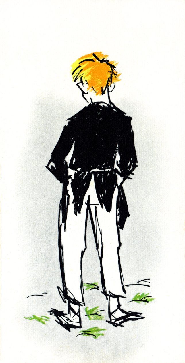 illustration til stykket produceret af Jules Renard fra hans roman "Gulerodshoved" (illustration) af Daniel de Losques