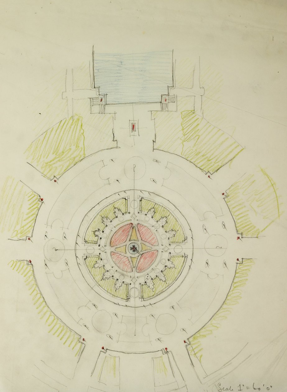 Potomac Round Point, Washington D.C., Planskitse, 1909. af Daniel Burnham