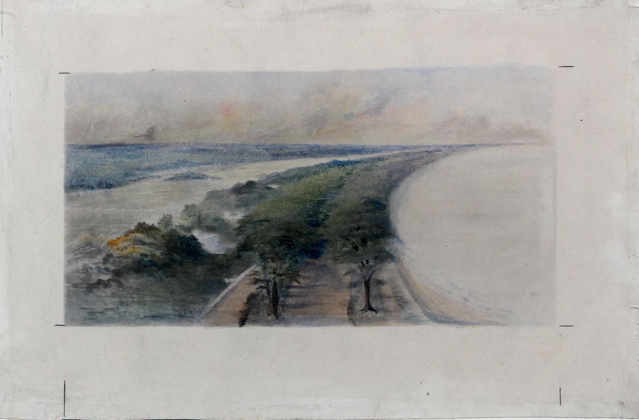 South Shore Park, Chicago, Illinois, Design Sketch, ca. 1896. af Daniel Burnham
