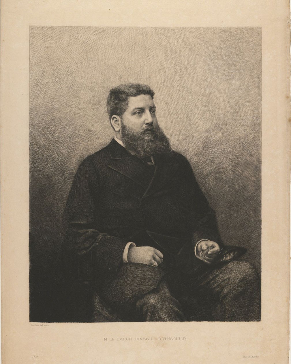 Portræt af James-Edouard de Rothschild 1844-1881, 1870