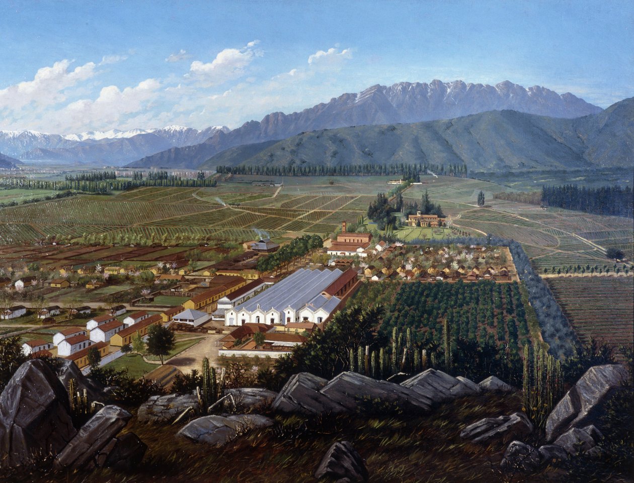 Vingården i Errazuriz-Panquehue, Chile, 1896 af Daniel Escobar