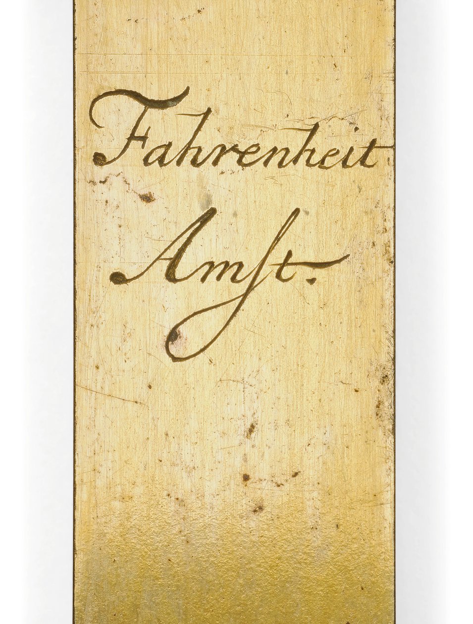 Signeret termometer skala af Daniel Gabriel Fahrenheit