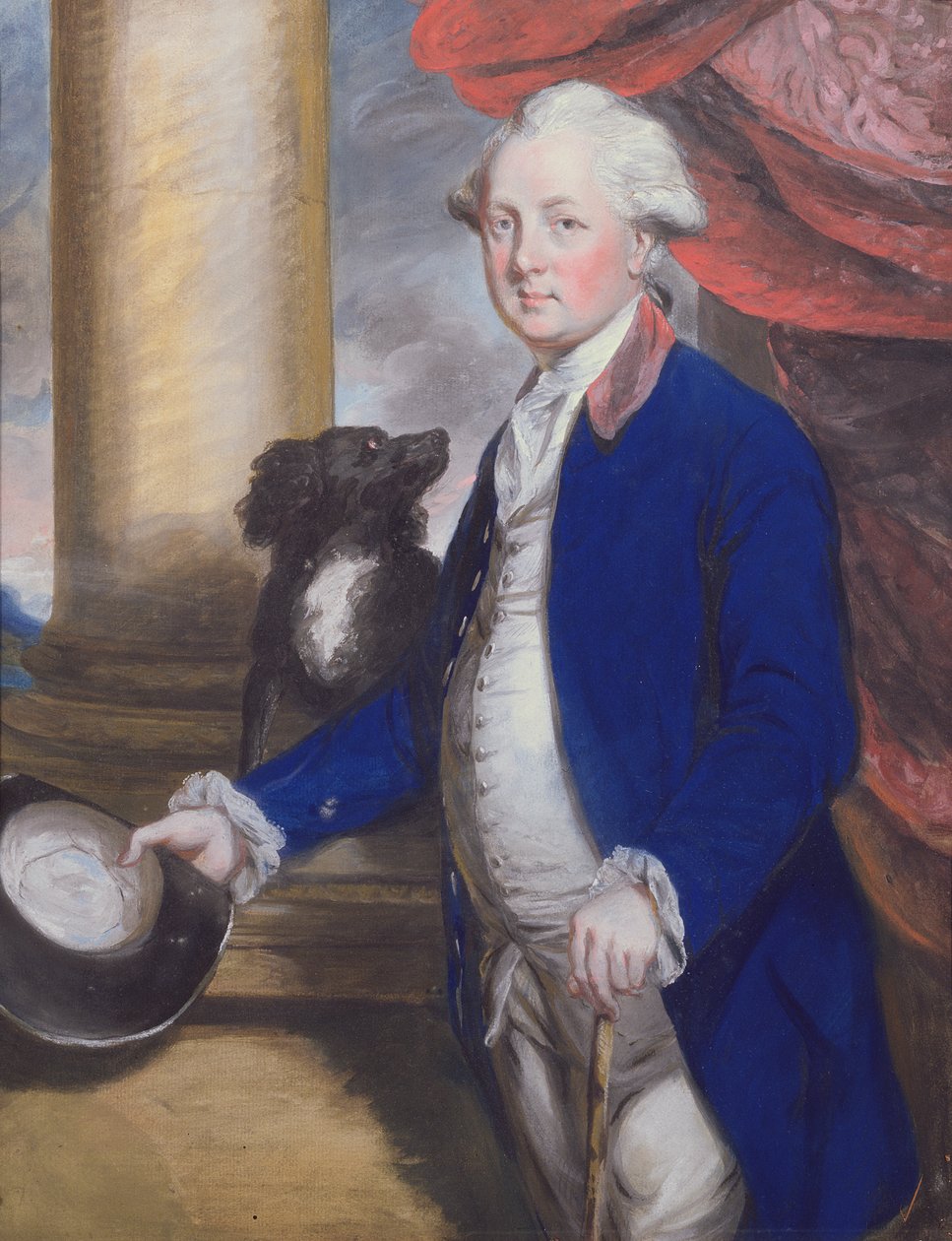 Henry (1725-1800) Lord Bridgeman (pastel) (se 239432 for par) af Daniel Gardner