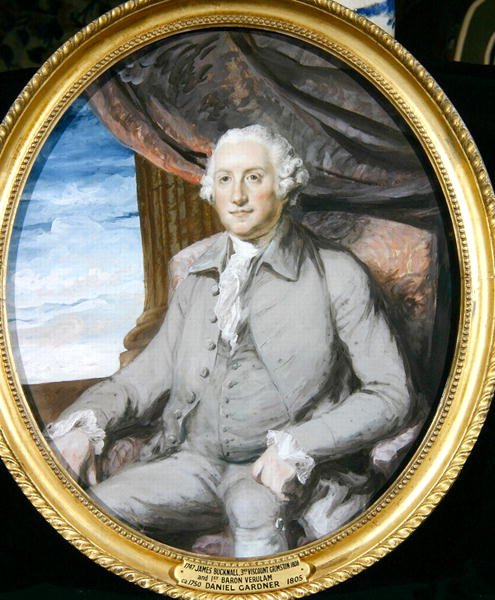 James Bucknall (1747-1806) 3. Viscount Grimston (olie på lærred) (for par se 242130) af Daniel Gardner