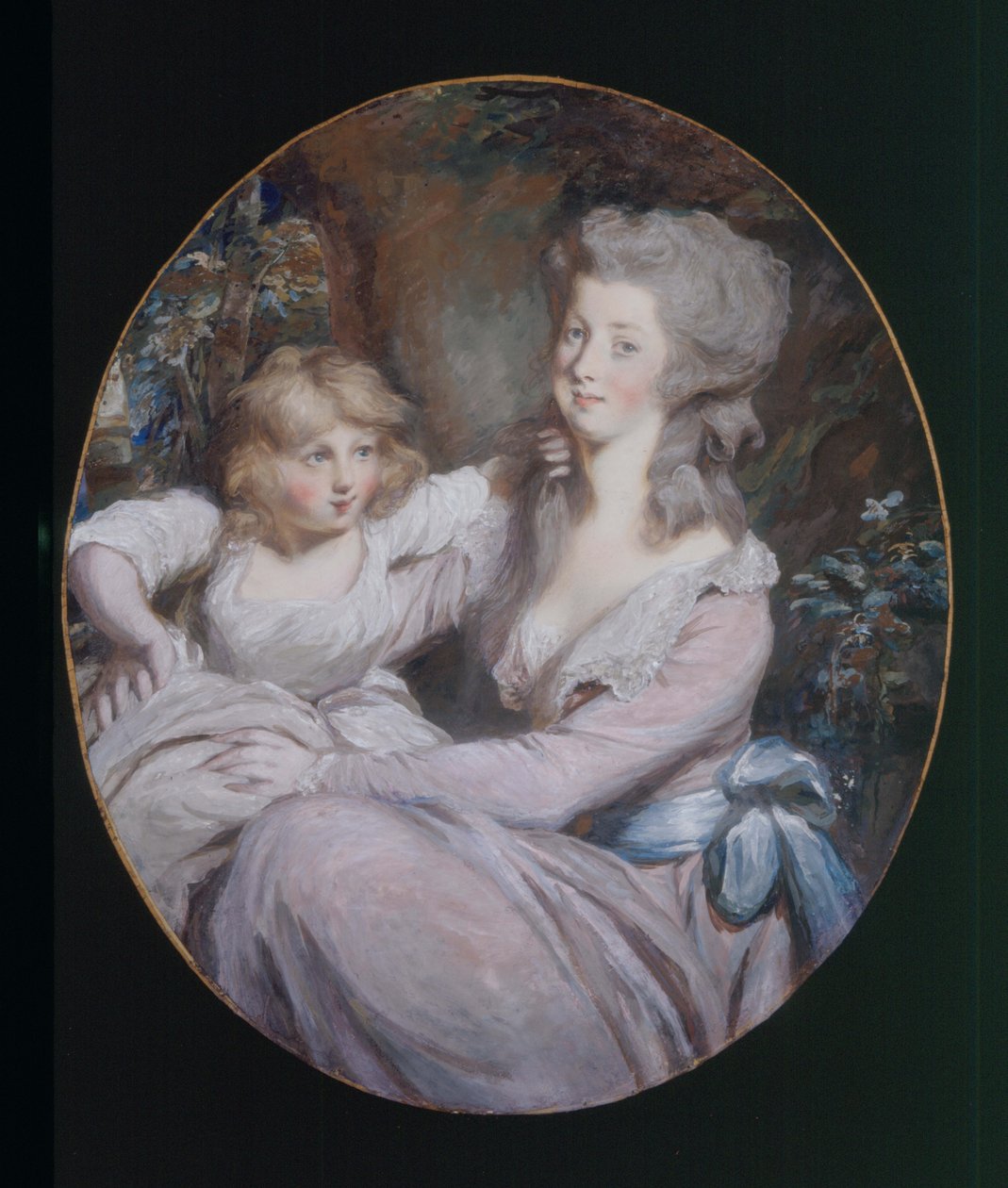 Margaret "Peggy" Arnold og datteren Sophia, c.1787 af Daniel Gardner
