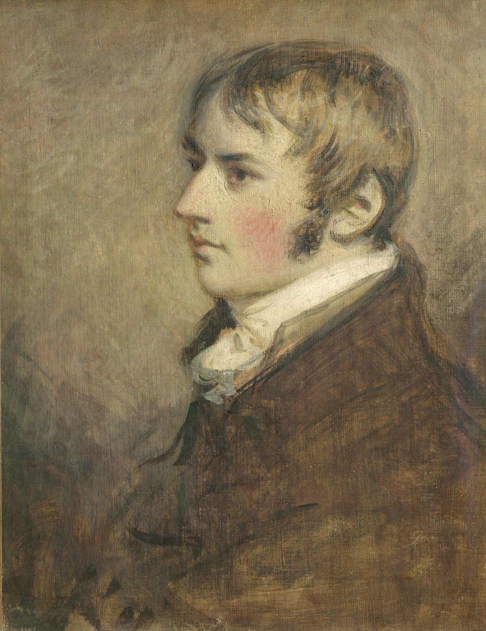 Portræt af John Constable (1776-1837) i en alder af tyve, 1796 (tempera) af Daniel Gardner