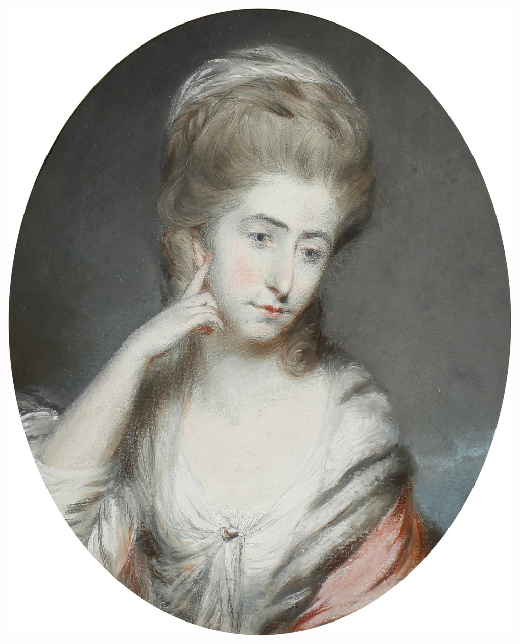 William Moore, før 1800 (grafit og pastel på papir) af Daniel Gardner