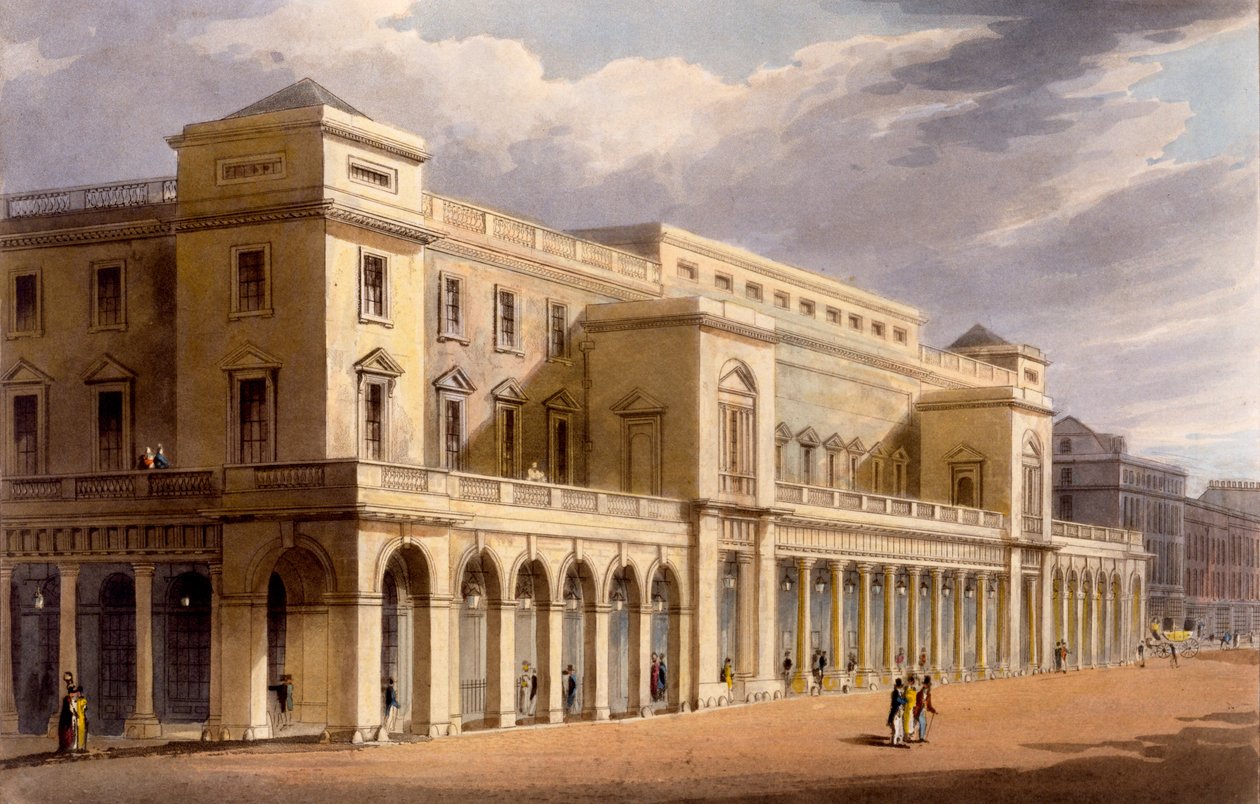 Operahuset, tidligere Lyceum, London, 1826 af Daniel Havell