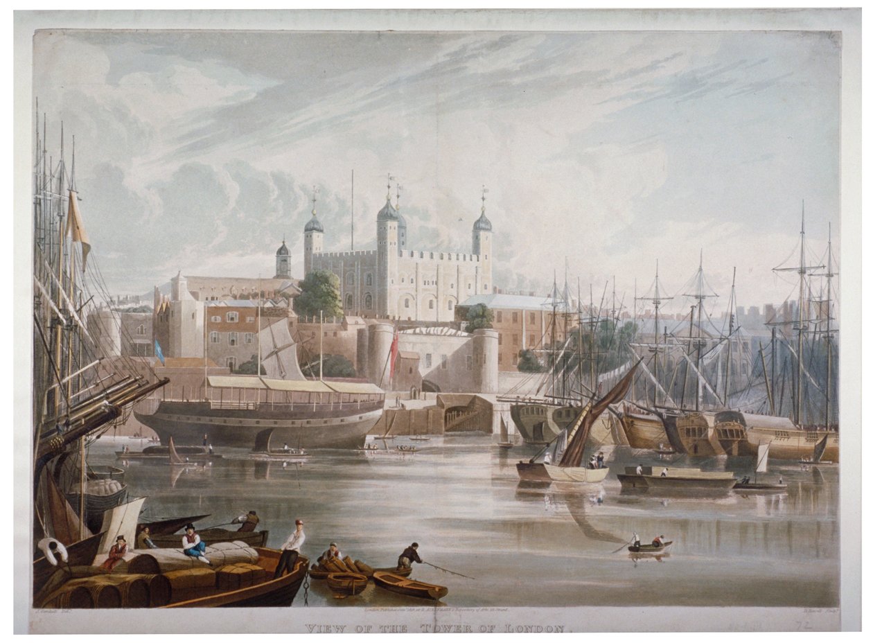 Tower of London, 1819. af Daniel Havell