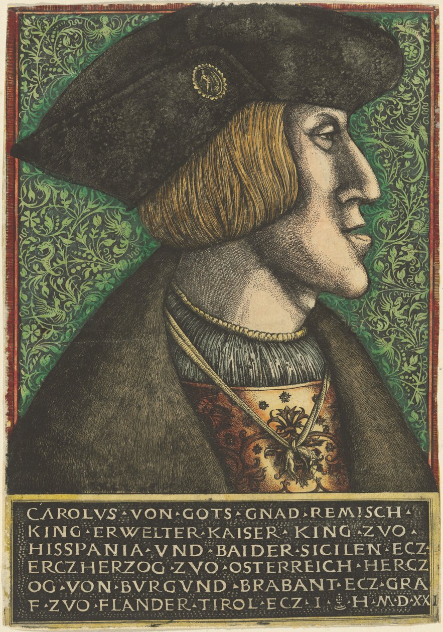 Kejser Karl V af Daniel Hopfer and Hieronymus Hopfer