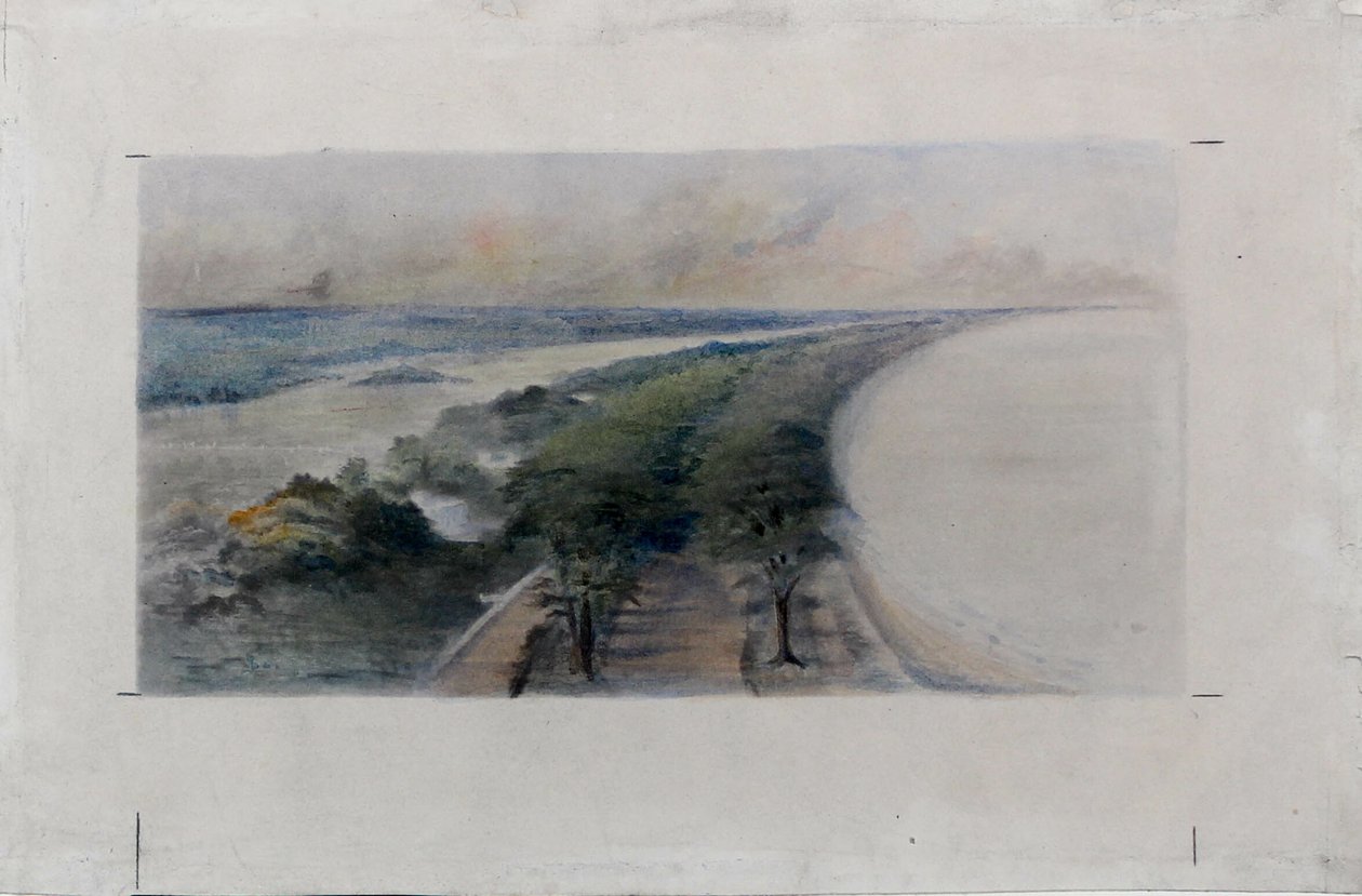 South Shore Park, Chicago, Illinois, designskitse af Daniel Hudson Burnham