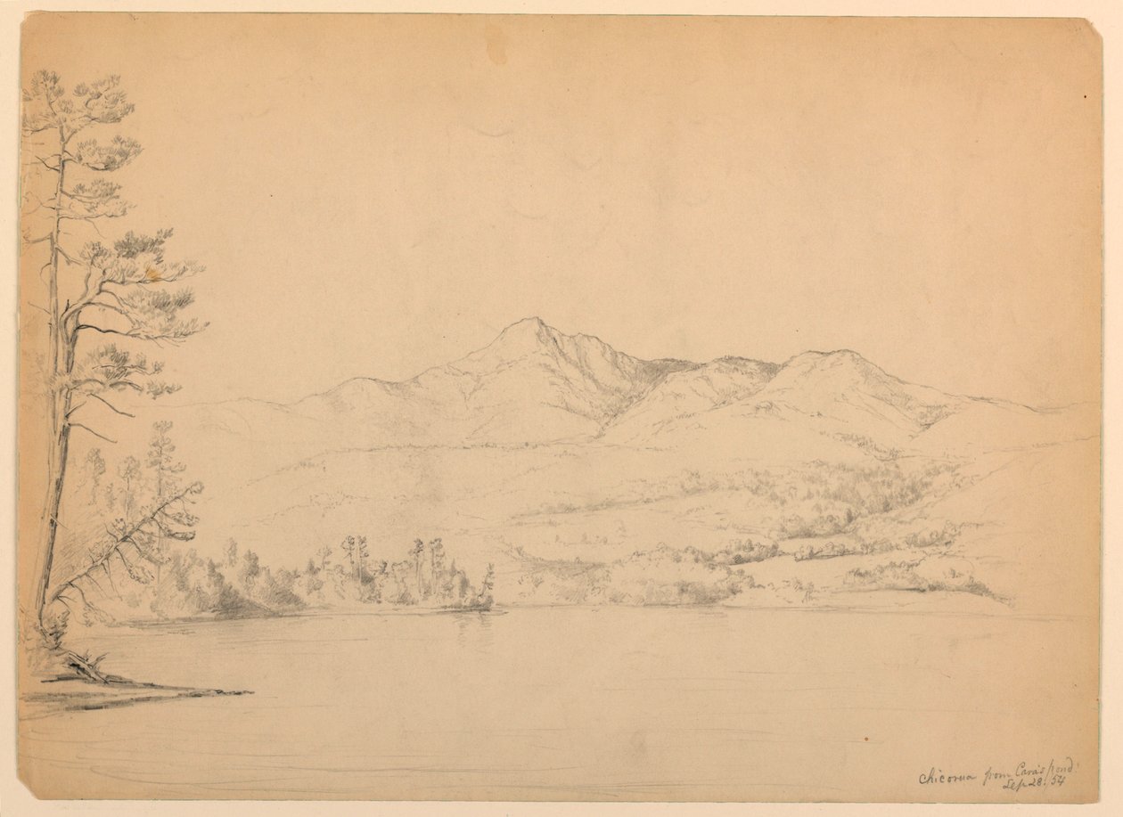 Tegning, Chocorua Mountain fra Cara