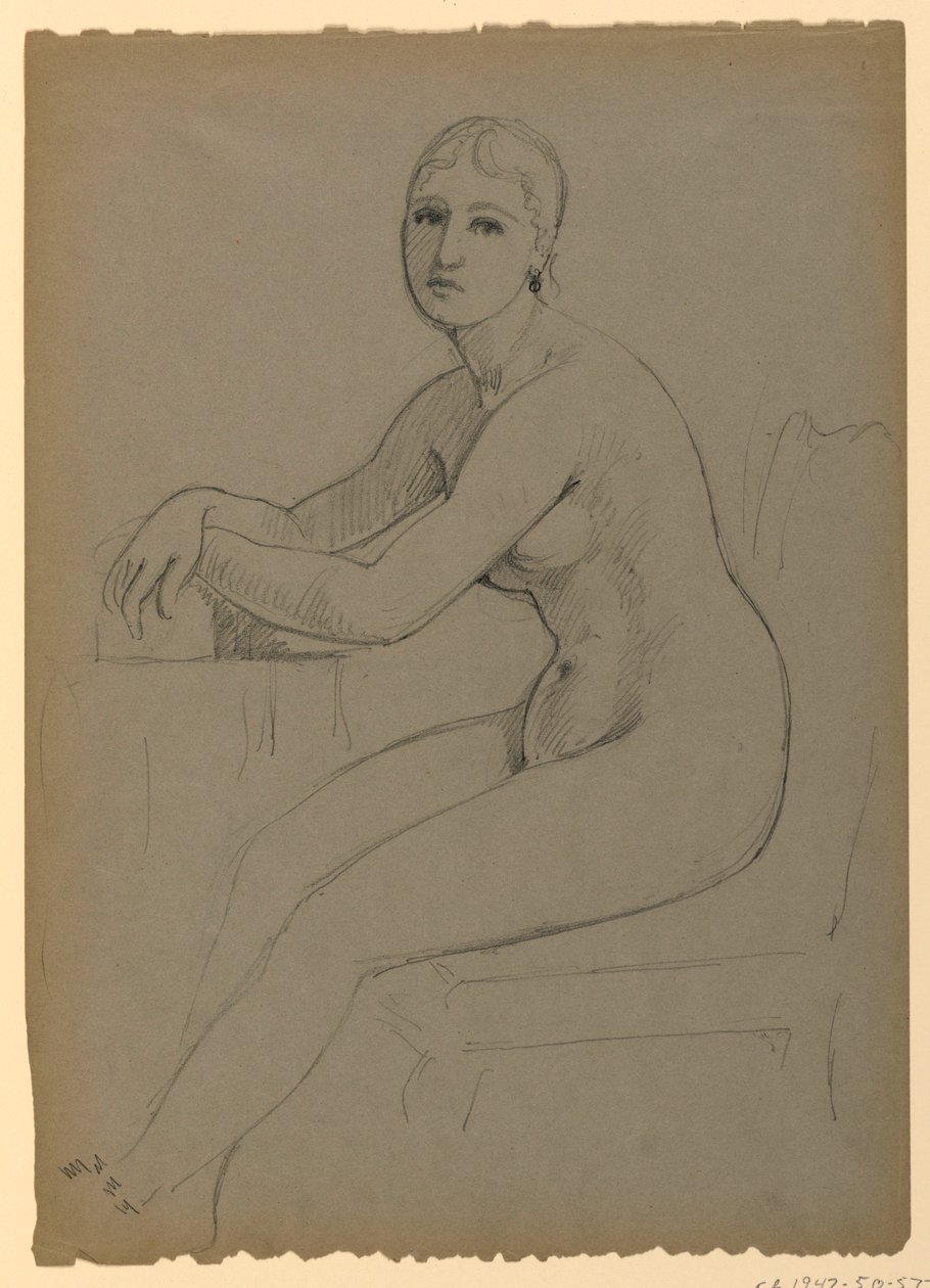 Tegning, fru Cortland DePeyster F, 1881 af Daniel Huntington