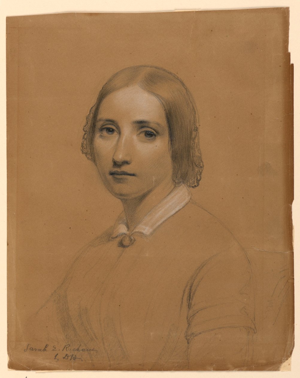 Tegning, Sarah E. Richards, søster, 1841 af Daniel Huntington