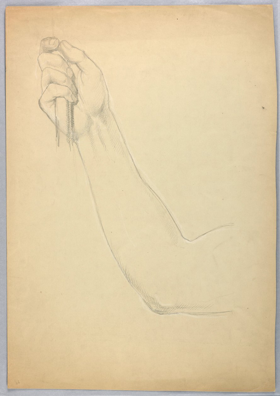 Tegning, studie til duplikat af "C", 1850 af Daniel Huntington