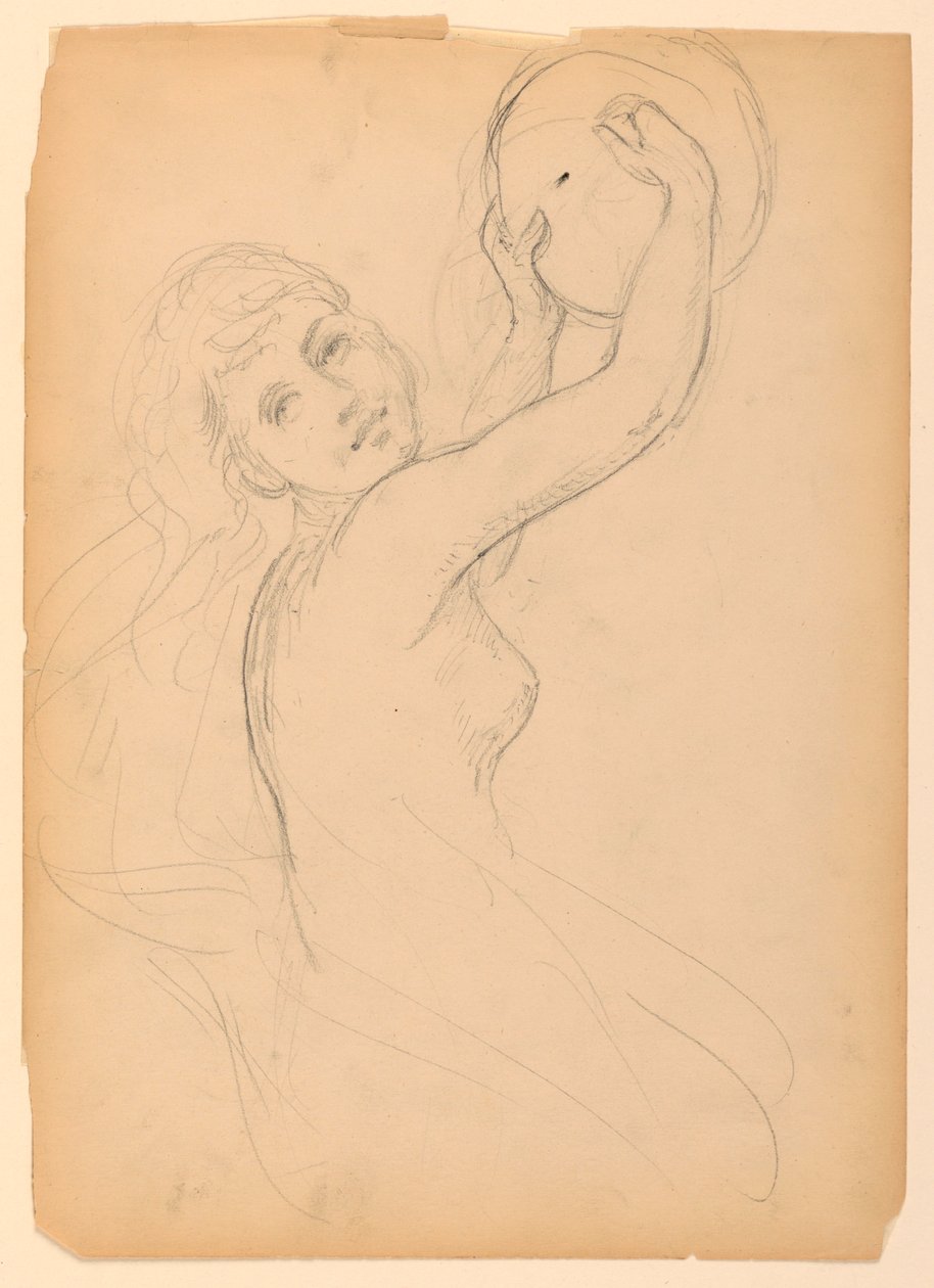 Tegning, studie til The National Ac, 1887 af Daniel Huntington