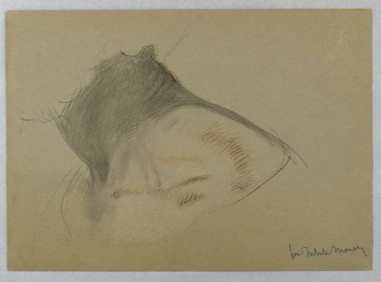 Tegning, studie til "Tributpenge", 1852 af Daniel Huntington