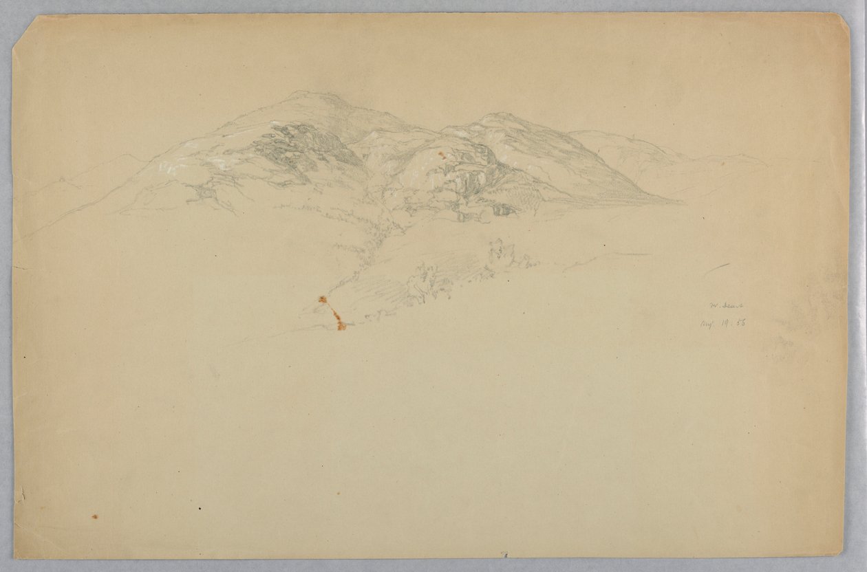 Landskabsskitse, Mount Desert, Maine af Daniel Huntington