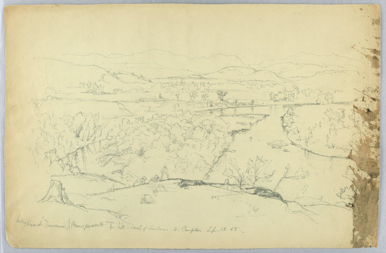 Ser mod Franconia & Pemigewasset River fra Hill syd for Sanborn - W. Campton af Daniel Huntington
