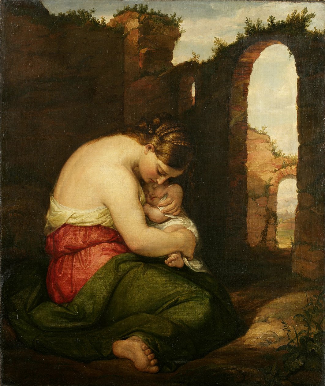 Mor og Barn, 1849 af Daniel Huntington