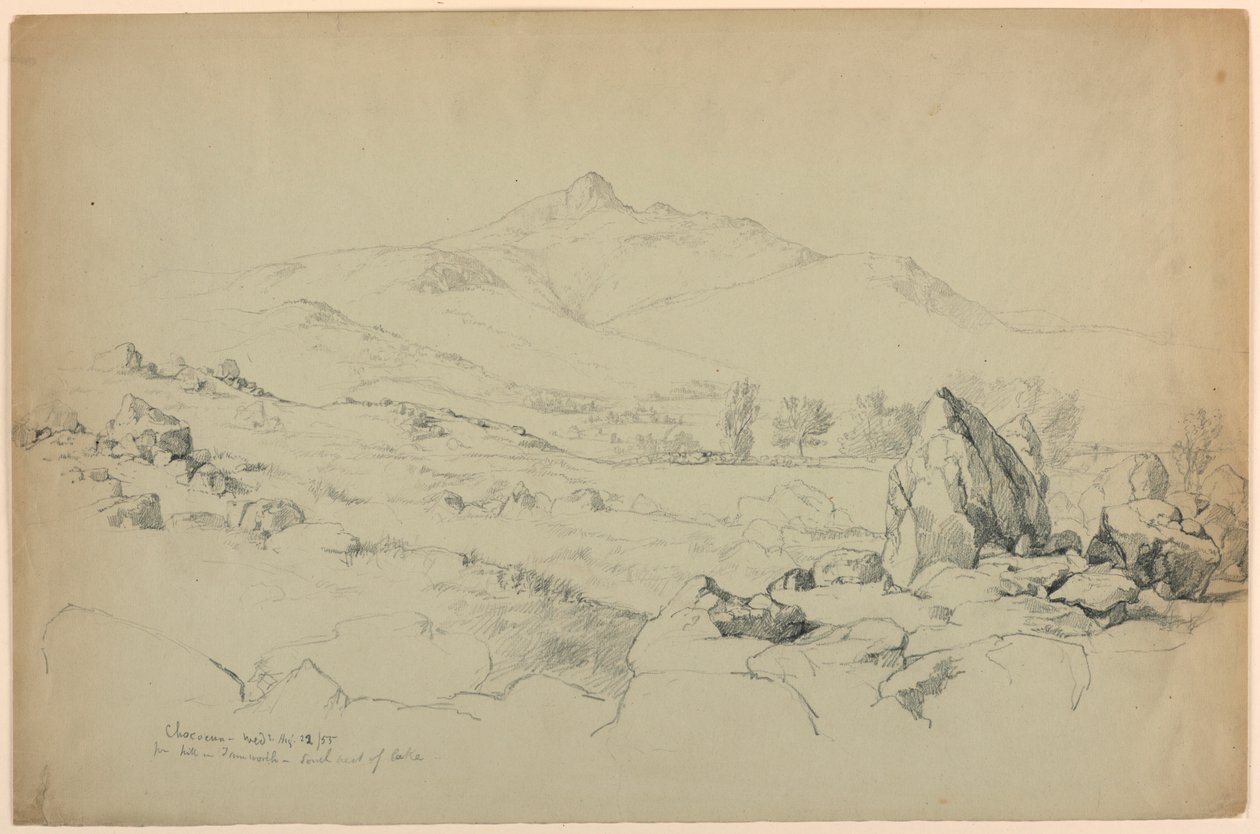 Mount Chocorua fra Hill nær Tamworth, sydvest for søen af Daniel Huntington