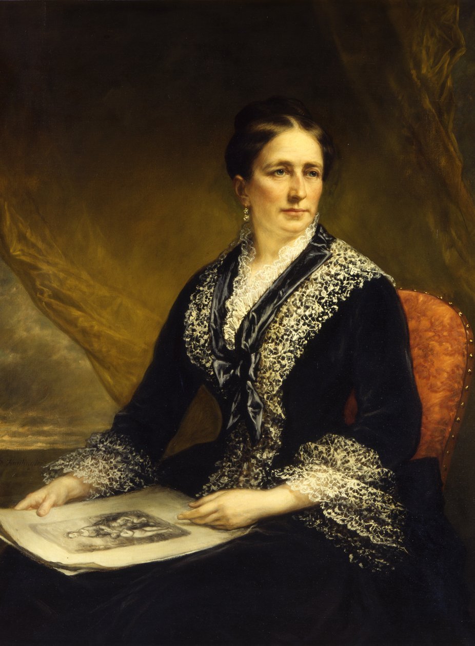 Portræt af Mary McCrea Stuart Mrs. Robert Leighton Stuart, ca. 1840-1885 af Daniel Huntington