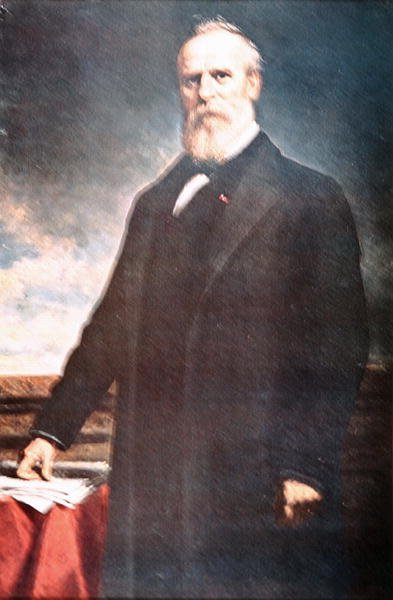 Rutherford B. Hayes (1822-93) (olie på lærred) af Daniel Huntington