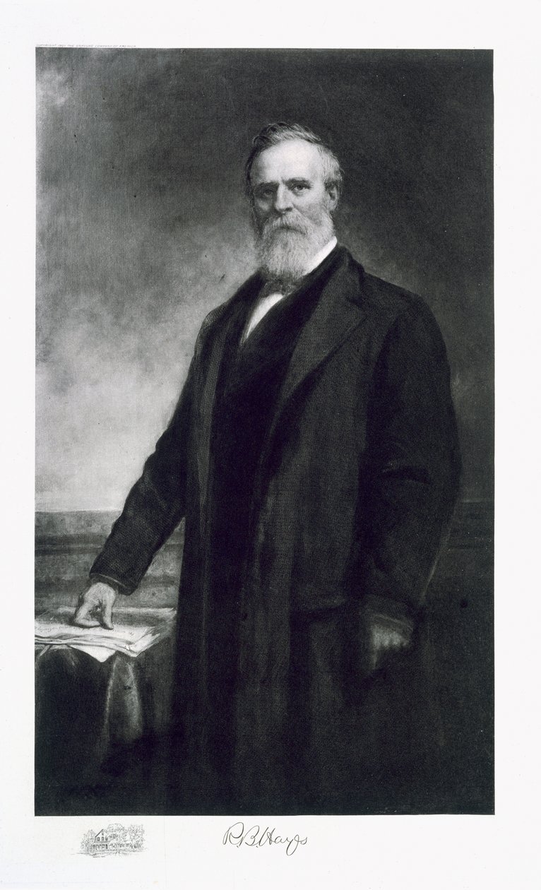 Rutherford B. Hayes, 19. præsident for USA, pub. 1901 (fotogravure) af Daniel Huntington