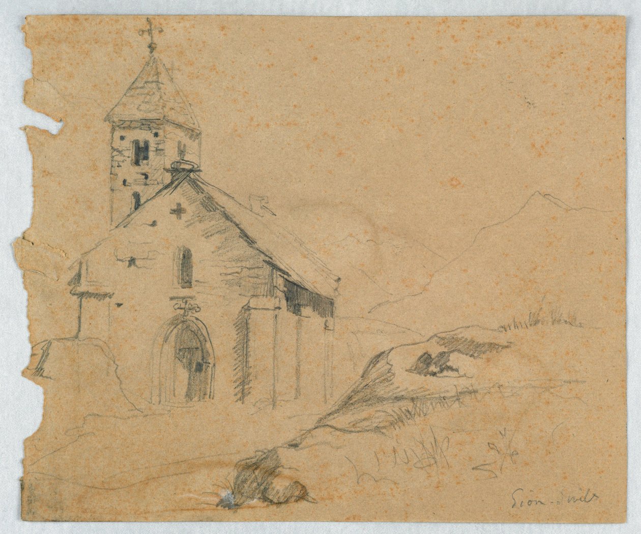 Lille kirke i Sion, Schweiz af Daniel Huntington
