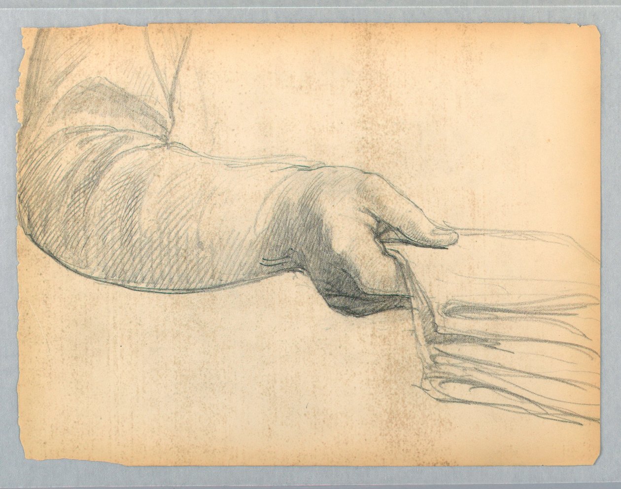 Studie af højre arm af Daniel Huntington