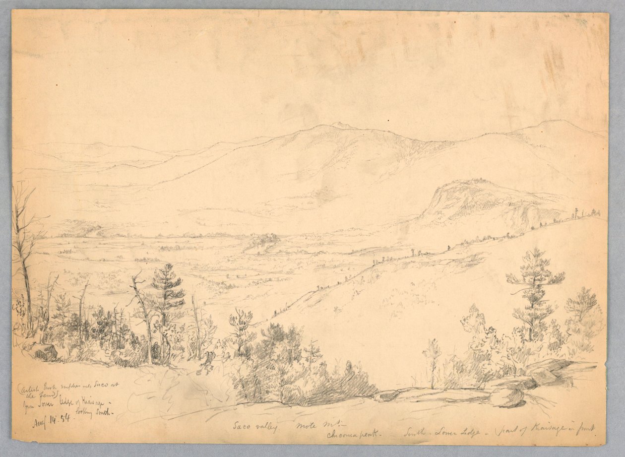 Udsigt mod syd fra Mt. Kearsarge, New Hampshire af Daniel Huntington